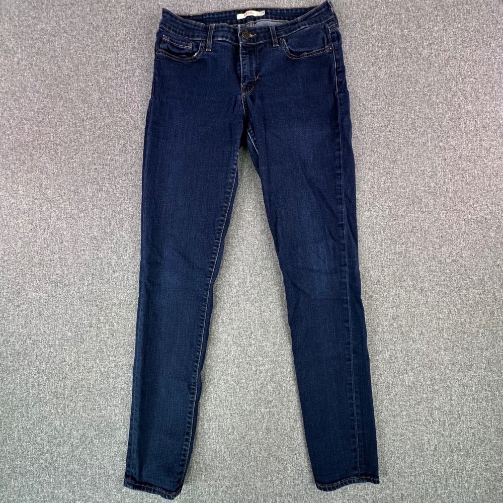 Levi's Jeans Women 29 711 Skinny Dark Wash Indigo Stretch Denim Good